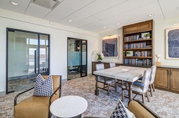 Co-working space with private pods